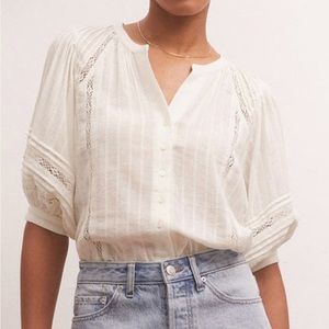ZSupply elliott lace inset top